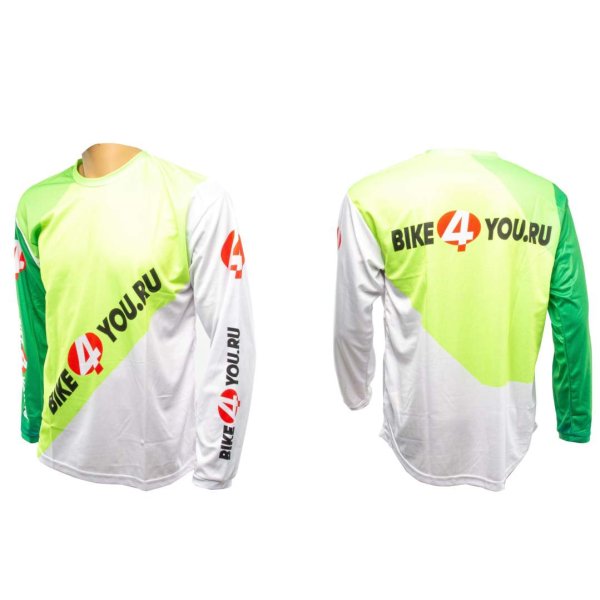 Джерси/футболка для мотокросса Bike4You / Green (XL)